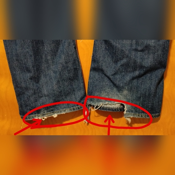 Wrangler Jeans Co. Men's 42 x 32 Relaxed Fit Bootcut Denim Blue Work Jeans Used - Picture 12 of 12